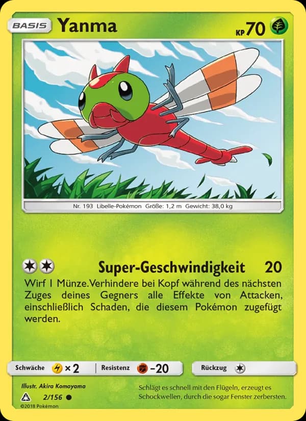 Yanma card in German