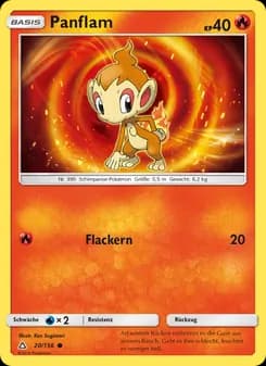 Panflam card in German