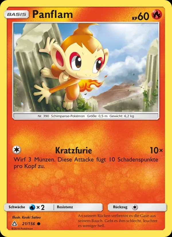 Panflam card in German
