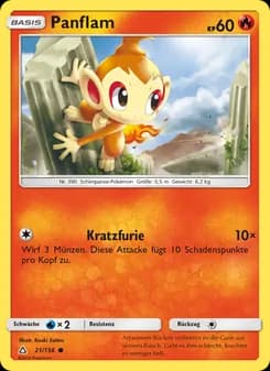 Panflam card in German