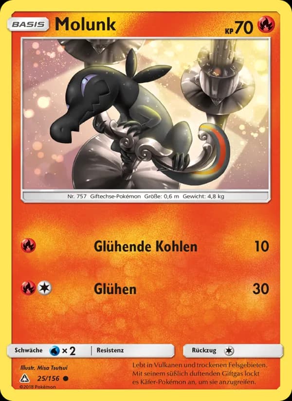 Molunk card in German