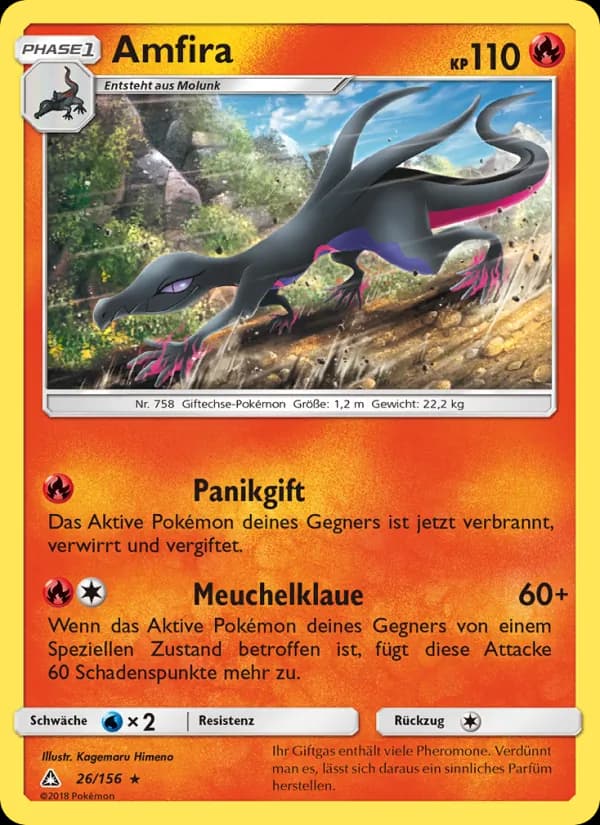 Amfira card in German