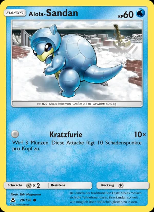 Alola-Sandan card in German