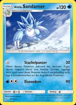 Alola-Sandamer card in German