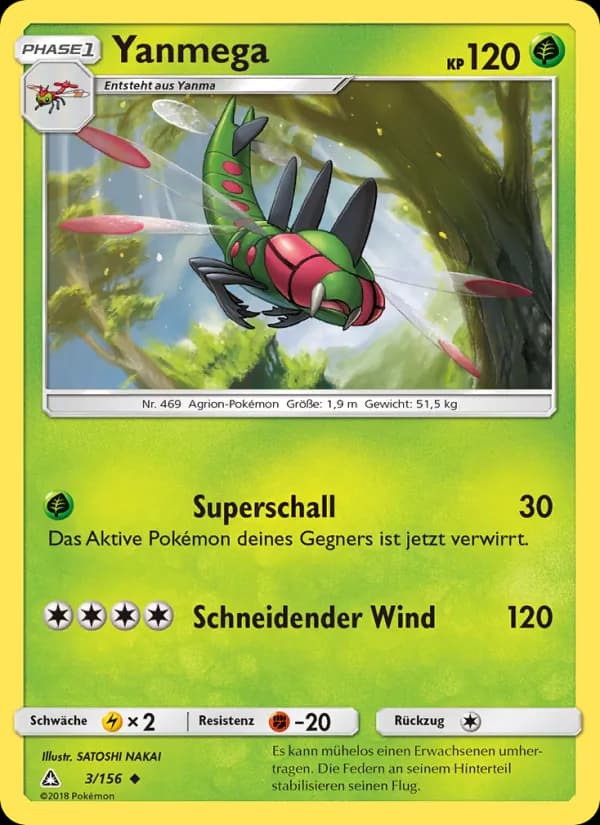 Yanmega card in German
