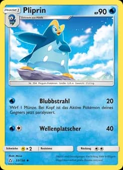 Pliprin card in German