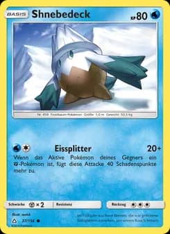 Shnebedeck card in German