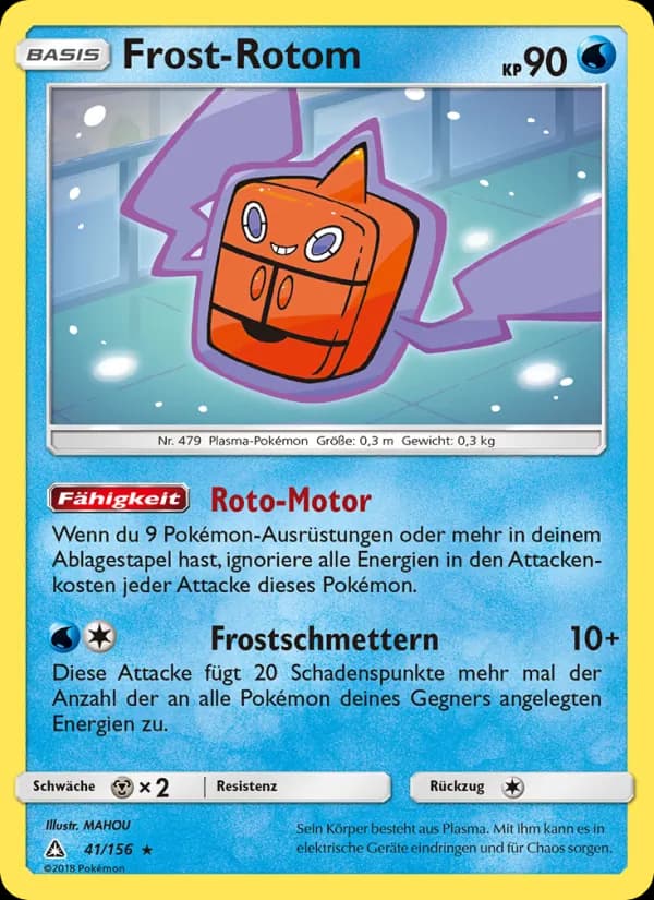 Frost-Rotom card in German