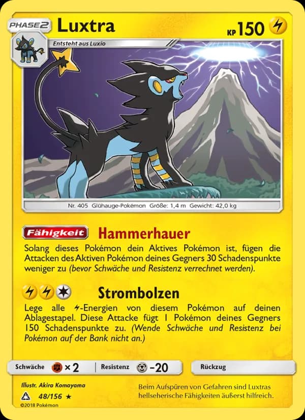 Luxtra card in German
