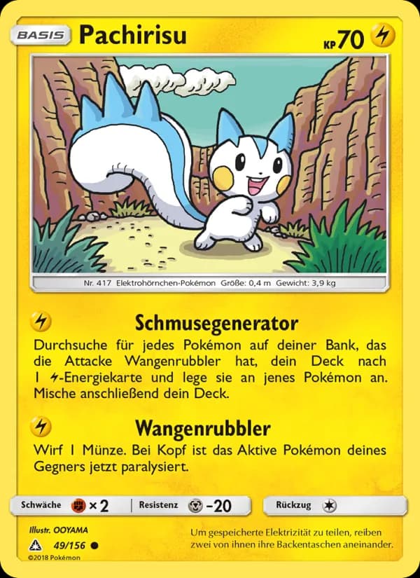 Pachirisu card in German