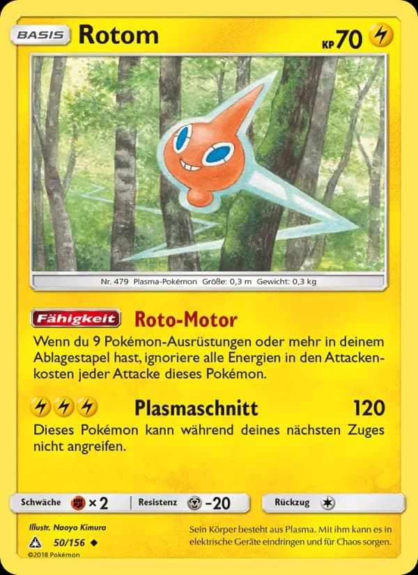 Rotom card in German
