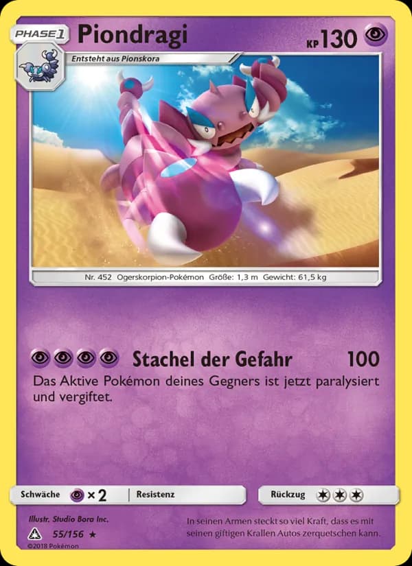 Piondragi card in German