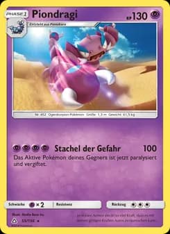 Piondragi card in German