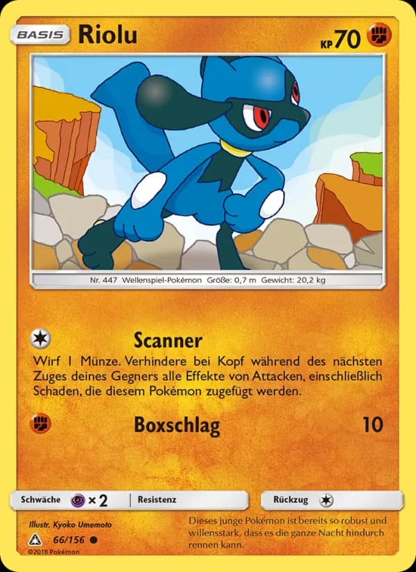 Riolu card in German