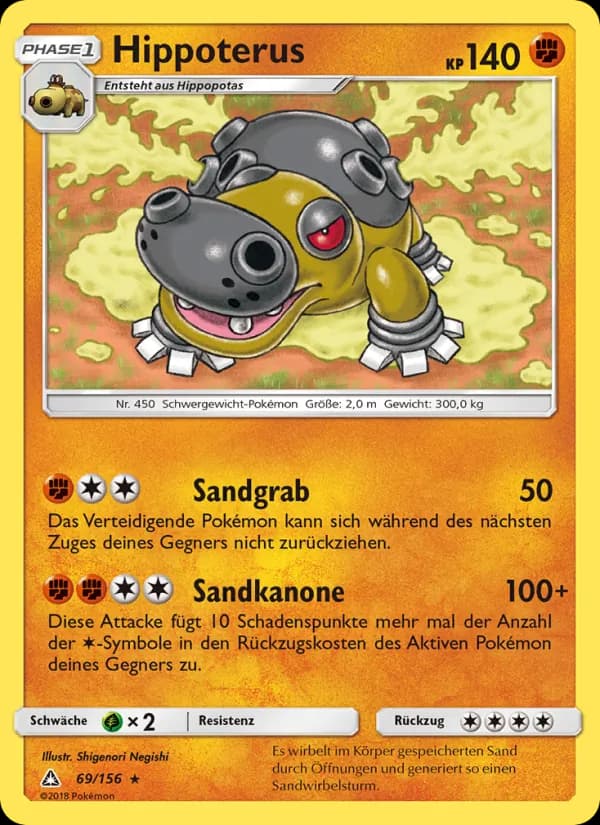Hippoterus card in German