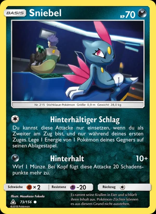 Sniebel card in German
