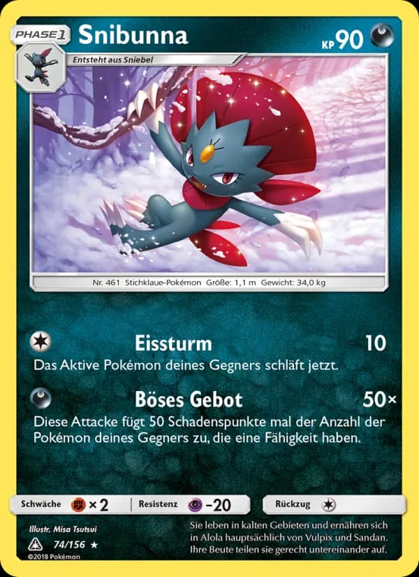 Snibunna card in German
