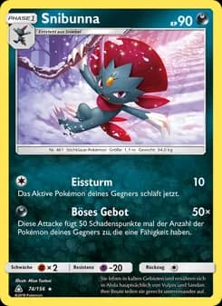 Snibunna card in German
