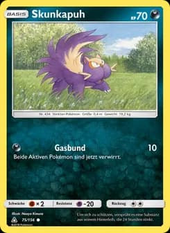 Skunkapuh card in German