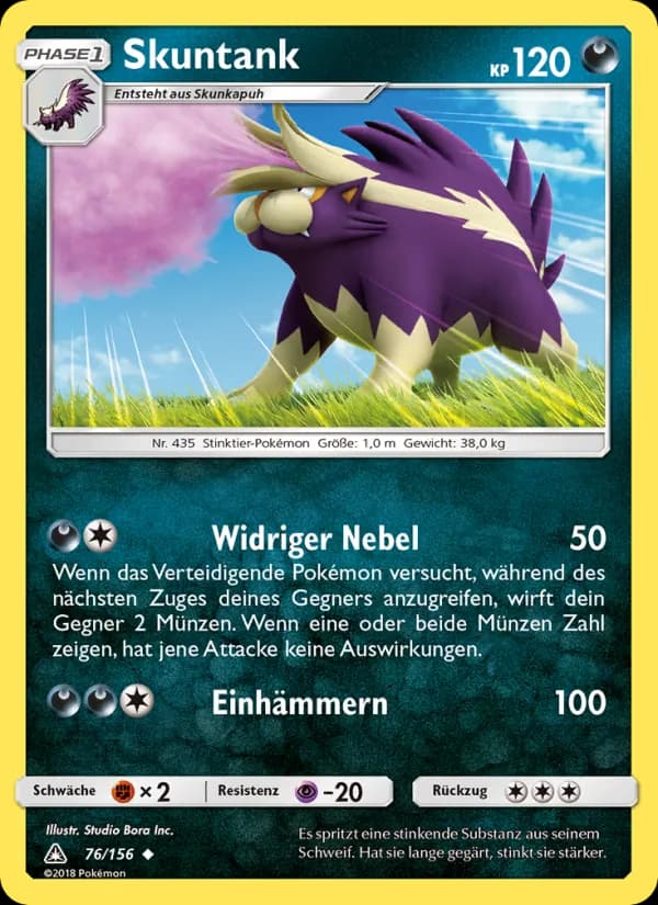 Skuntank card in German