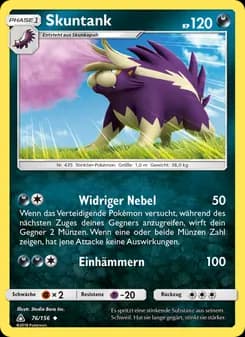 Skuntank card in German