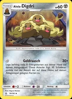 Alola-Digdri card in German