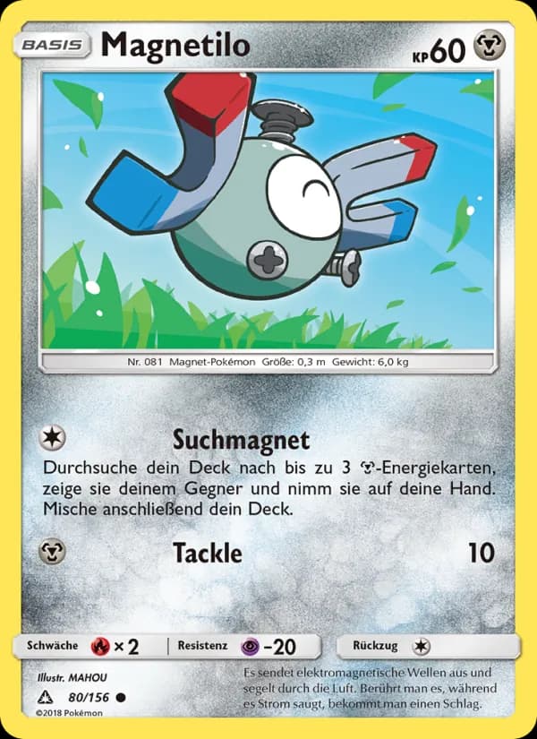 Magnetilo card in German