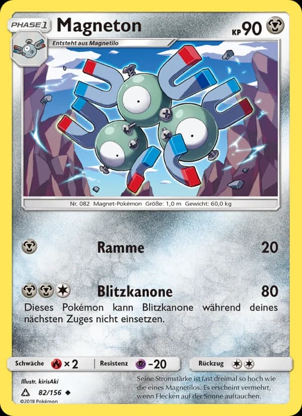 Magneton card in German