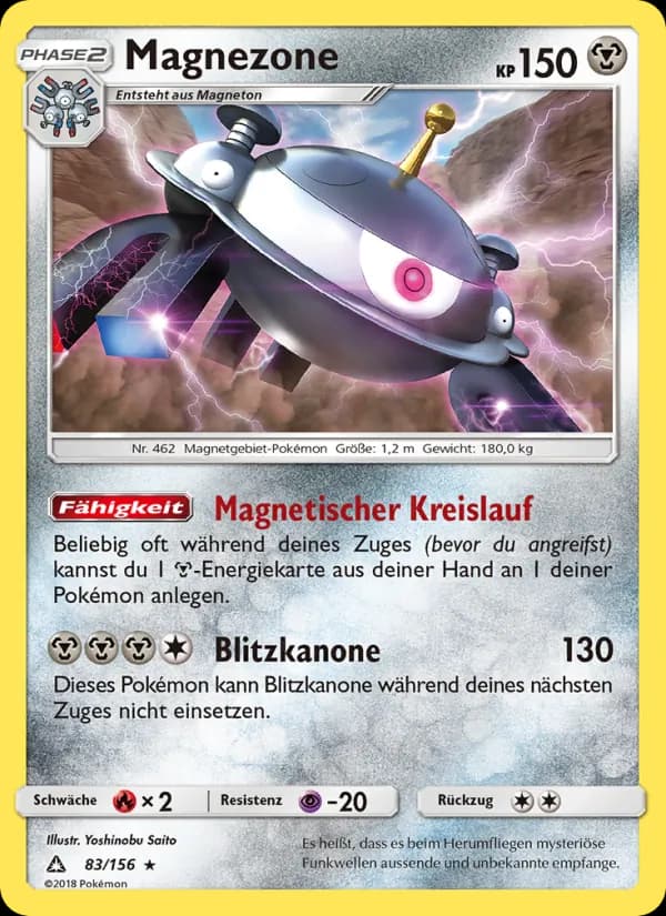 Magnezone card in German