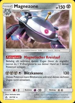 Magnezone card in German