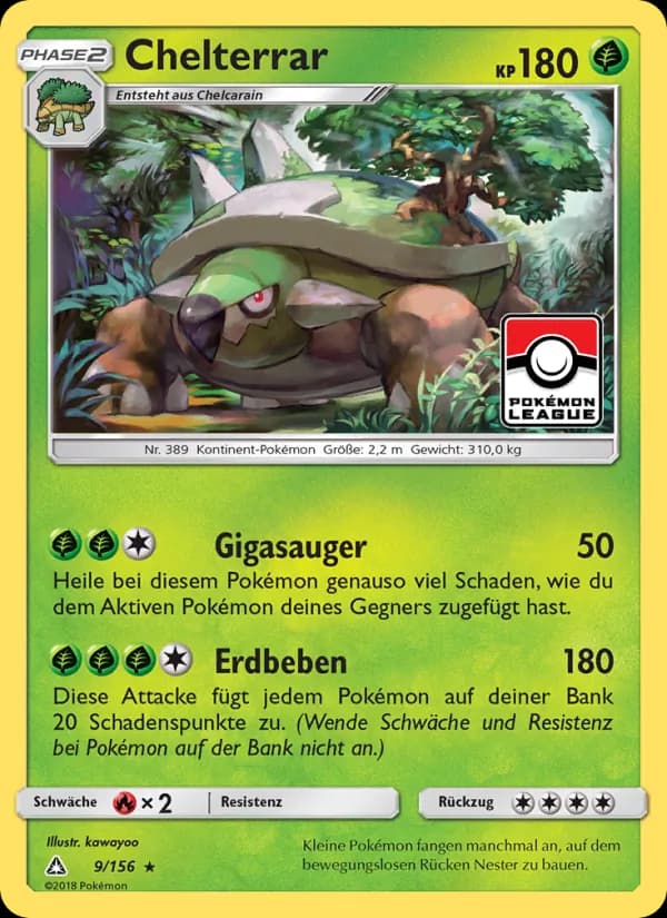 Chelterrar card in German