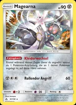 Magearna card in German