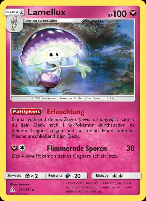 Lamellux card in German