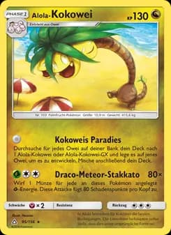 Alola-Kokowei card in German