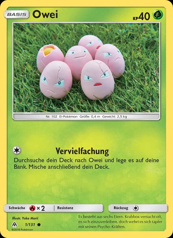 Owei card in German