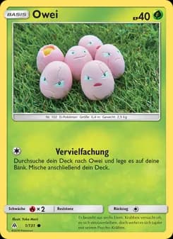 Owei card in German
