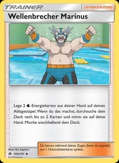 Wellenbrecher Marinus card in German