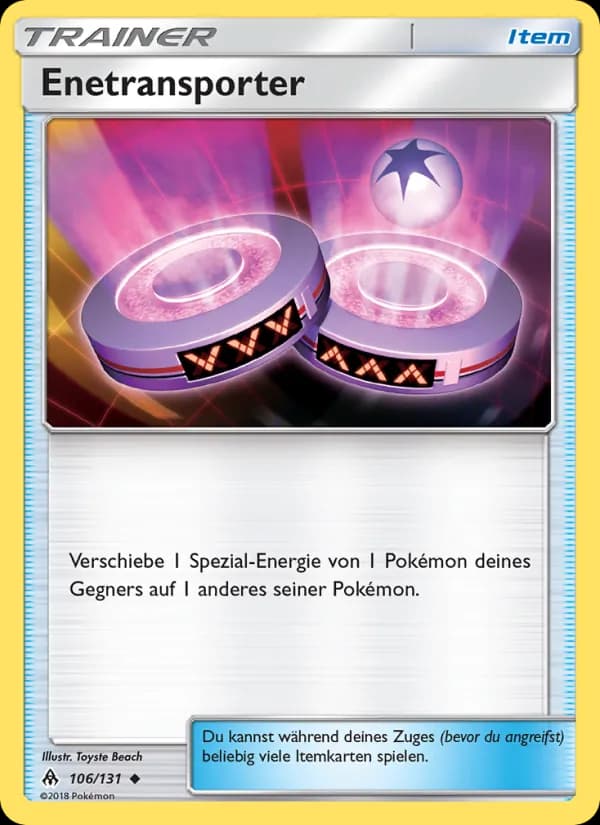 Enetransporter card in German