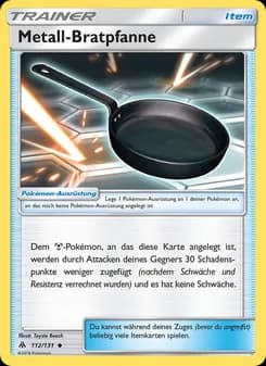 Metall-Bratpfanne card in German