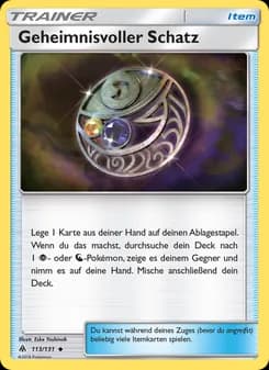 Geheimnisvoller Schatz card in German