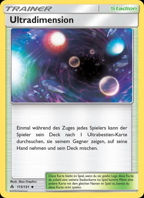 Ultradimension card in German