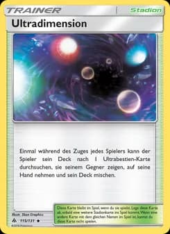 Ultradimension card in German