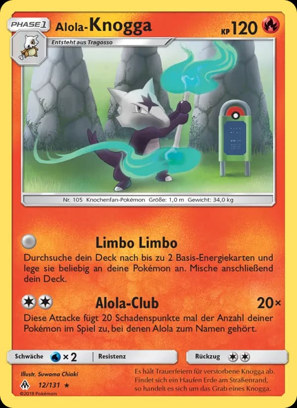 Alola-Knogga card in German