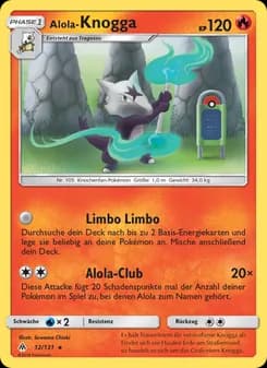 Alola-Knogga card in German