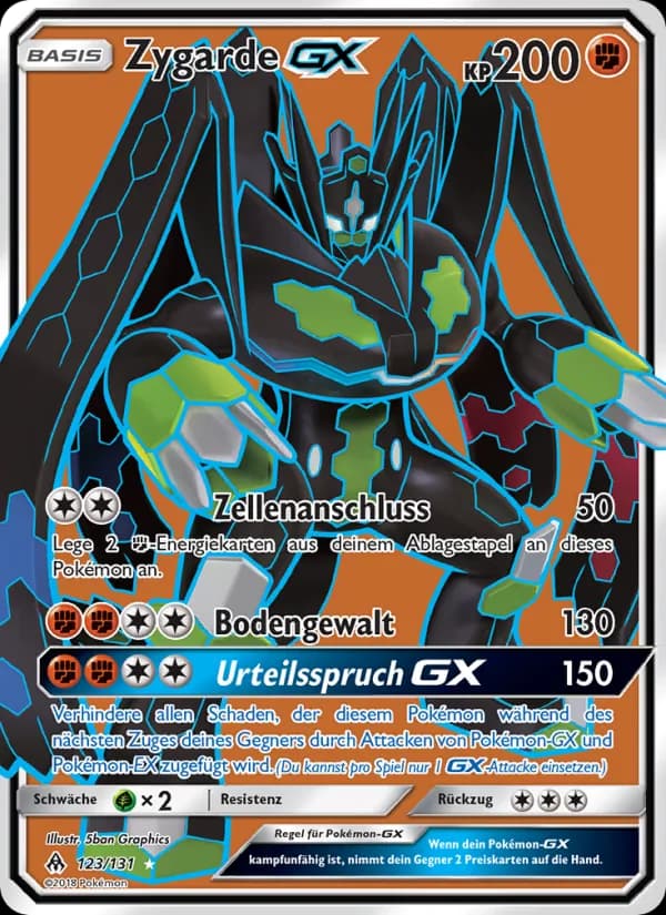 Zygarde GX card in German