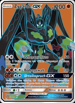 Zygarde GX card in German