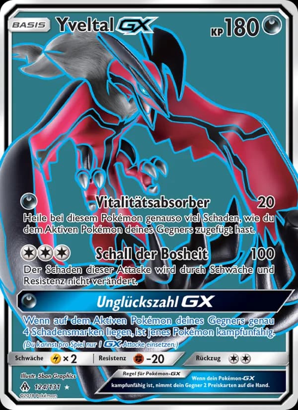 Yveltal GX card in German