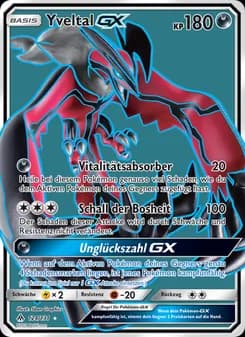 Yveltal GX card in German