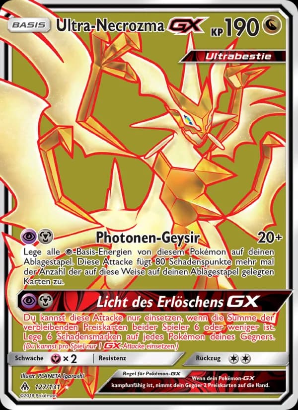 Ultra-Necrozma GX card in German