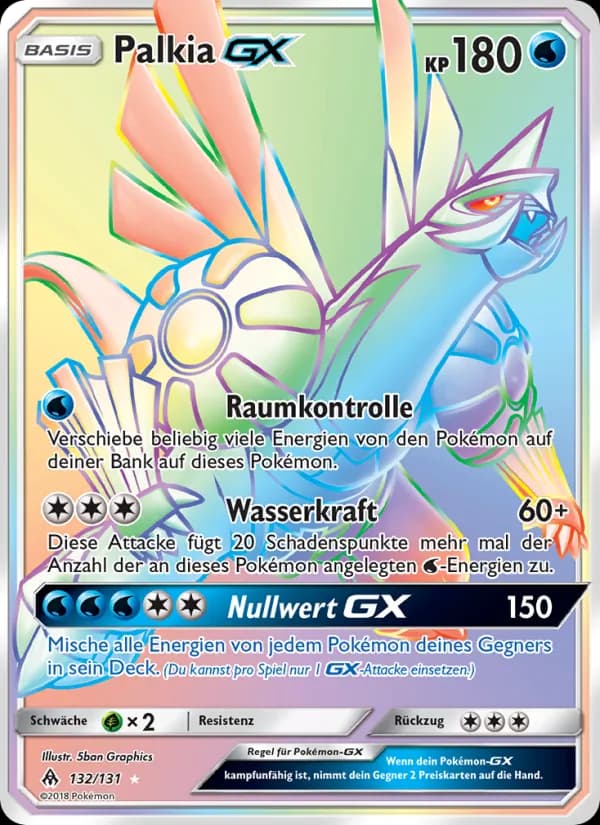 Palkia GX card in German